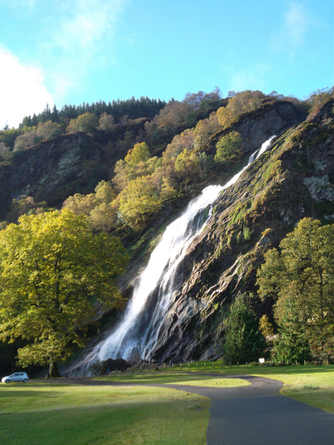 Powers Court Water Fall Via the beautiful Village of Enniscorthy